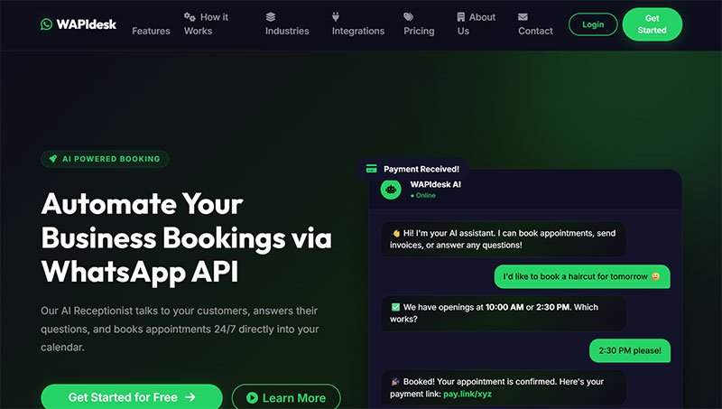 WAPIdesk AI WhatsApp Chatbot SaaS Script