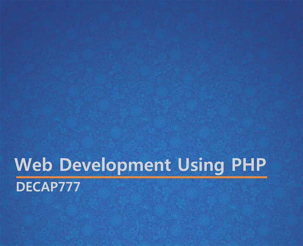 Web Development Using PHP
