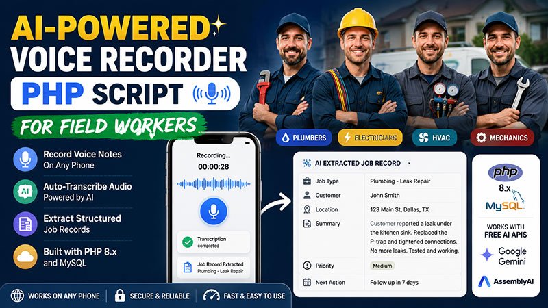 AI Voice Recorder for Field Workers