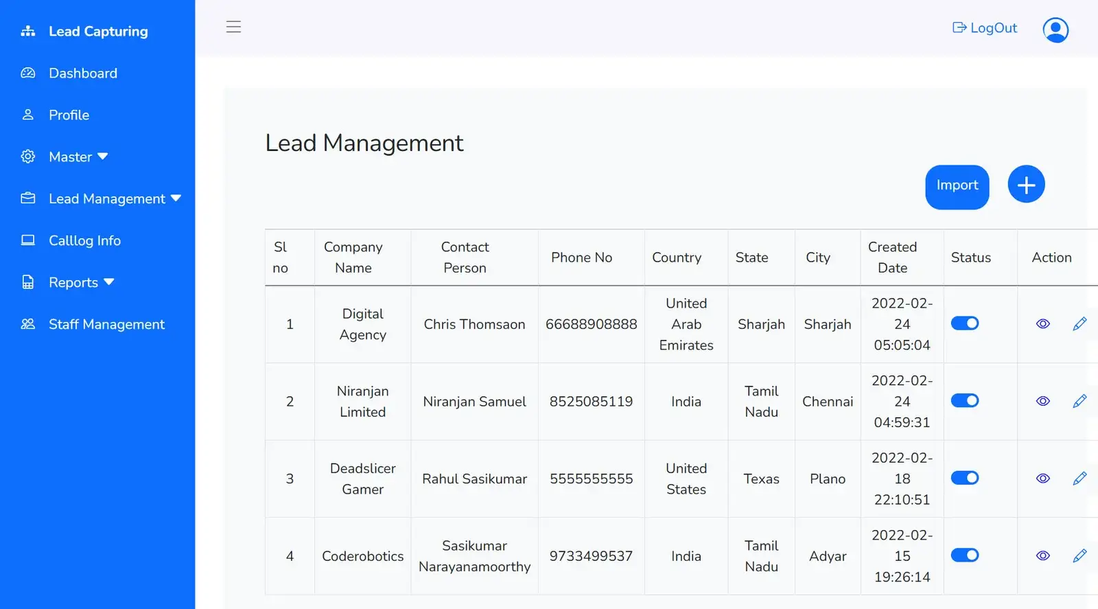Lead Capture CRM Software