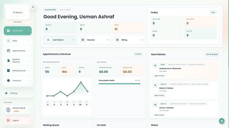 NovaGo Clinic Management Software