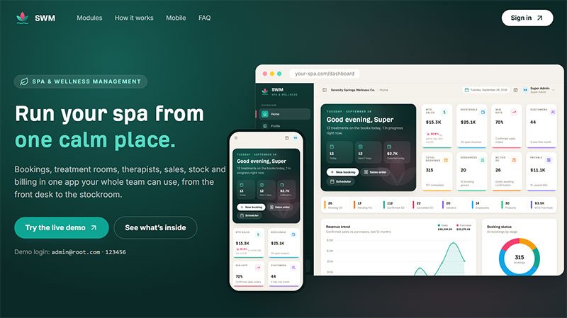 Spa and Wellness Management Software